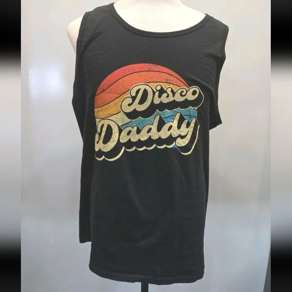 Mens Disco Daddy Retro Tank Top XL - Picture 2 of 6